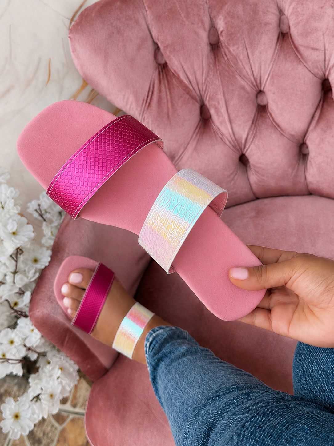 CUAD BANDAS TORN FUCSIA